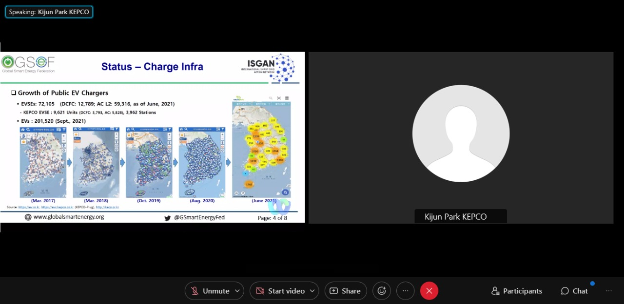 GSEF -ISGAN Webinar on “System Challenges and Opportunities in Electric Vehicle Integration with The Grid”